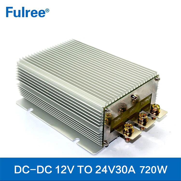 Fulree 12V to 24V 25A 30A 720W DC Step Up Converter 12Vdc to 24Vdc 30 Amp Boost Voltage Regulator Module