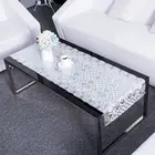 Attractive style attractive pattern durable 50cm*20m stamp sliver PVC table cloth, non-slip tablecloth