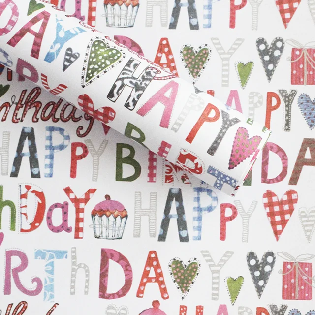 80g birthday wrapping coated paper wrapping paper amazon
