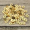 JS1236 Hot sale high quality 8mm gold plated disc spacer beads, Gold Rondelles Disks Donuts