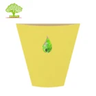 custom logo printed die cut kraft paper bag for herbs - waterdrop biodegradable paper bag for potted plant