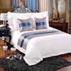 Wholesale Hotel Bedding Collection White Strip 100% Cotton Duvet Cover Sets for Dubai Hotel