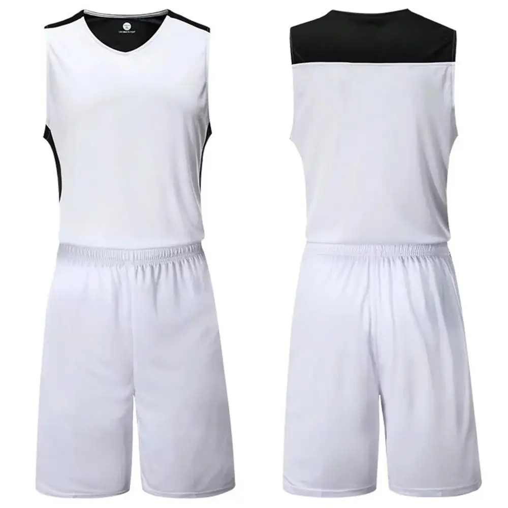 white plain basketball jersey