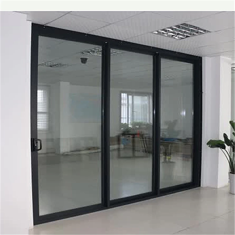 Aluminum Frame 3 Rails 3 Panel Sliding Glass Door Buy 3 Panel