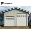 standard size steel garage door with electric motor