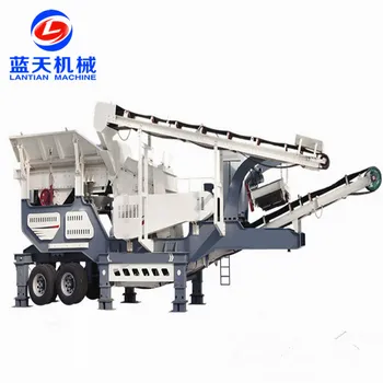 High quality movable stones crusher mobile rocks crushing station