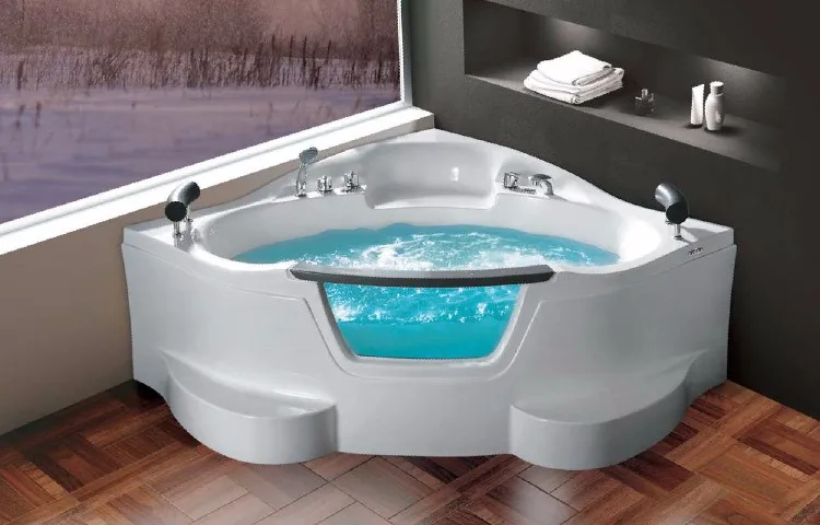 Center Launching position Apron Acrylic Massage Bathtub high quality factory bathroom bathtub