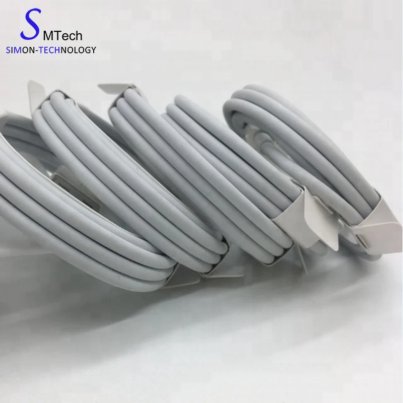 

Free shipping Original oem Foxconn 1m/3ft E75 Chip Sync Data USB charger Cable for iPhone x 6 7 8 plus Charging cable, White