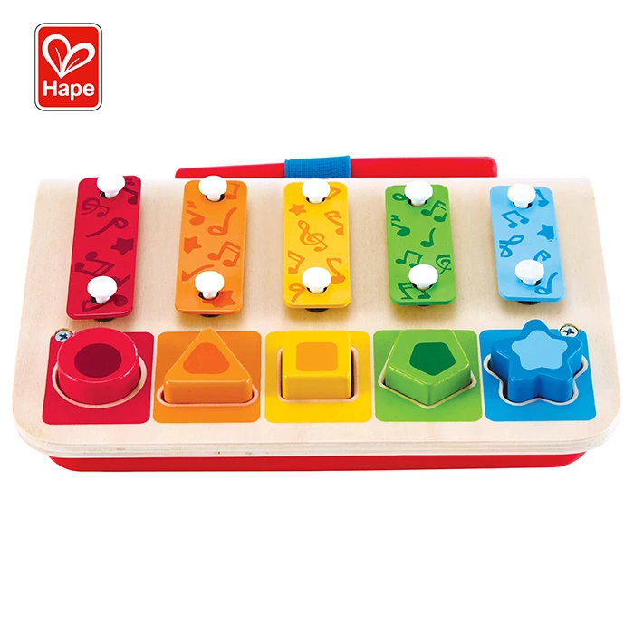 Hape Children's Chinese Supplie Wood Percussion Set Toys Musical Instrument