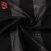 free sample black stripe types of mesh net fabric for garment