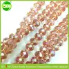 Factory price Colorful Imitation agate beads glass pearl bicone beads