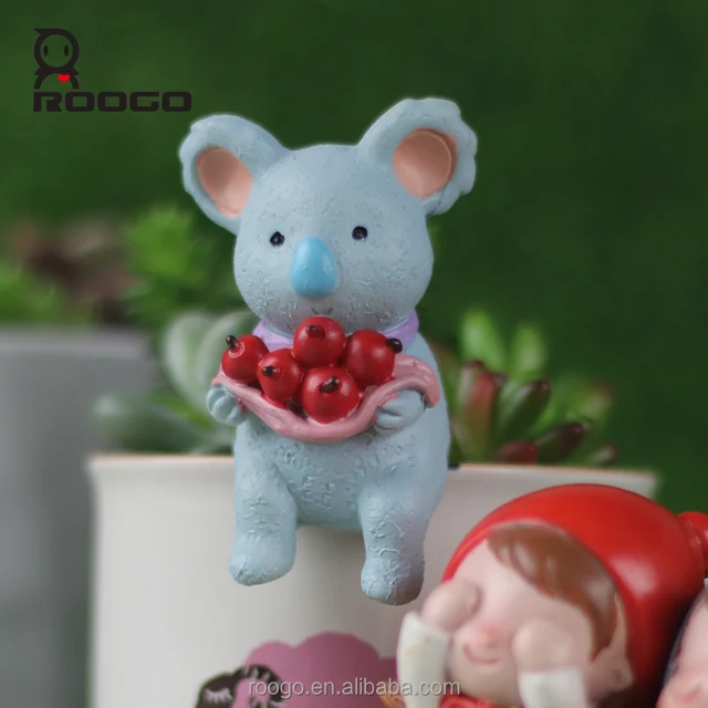 roogo polyresin handicraft decoration desktop gift koala bears