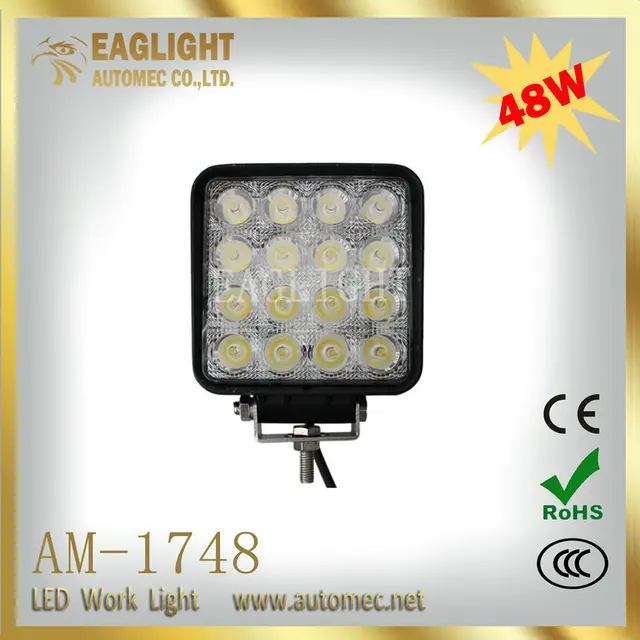 Made in China low price IP 67 6000K 4.3 inch 48w work led light