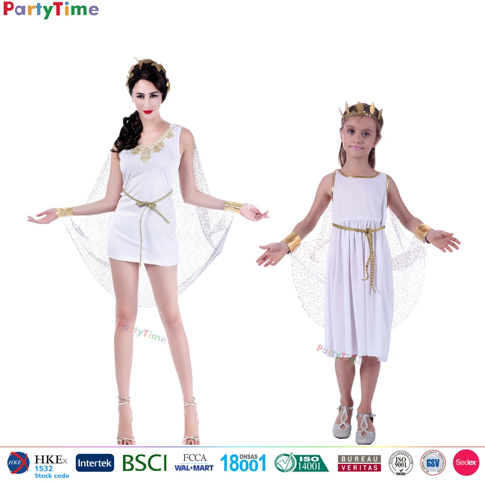 halloween carnival party costumes adult kids greek goddess