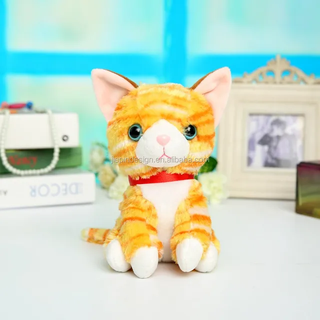 custom cute funny gift felt stuffed plush cat toys