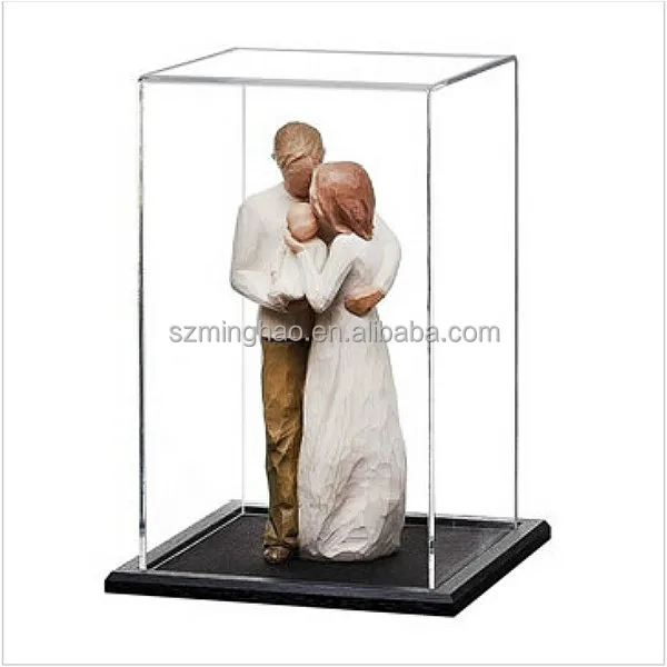 Acrylic doll or statuette display showcase/small acrylic display box