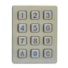 12 keys door locking brushed illuminated metallic numeric keypad
