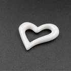 High Polished Heart Jewelry Ceramic Part Ceramic Accessories For Bracelet Pendant