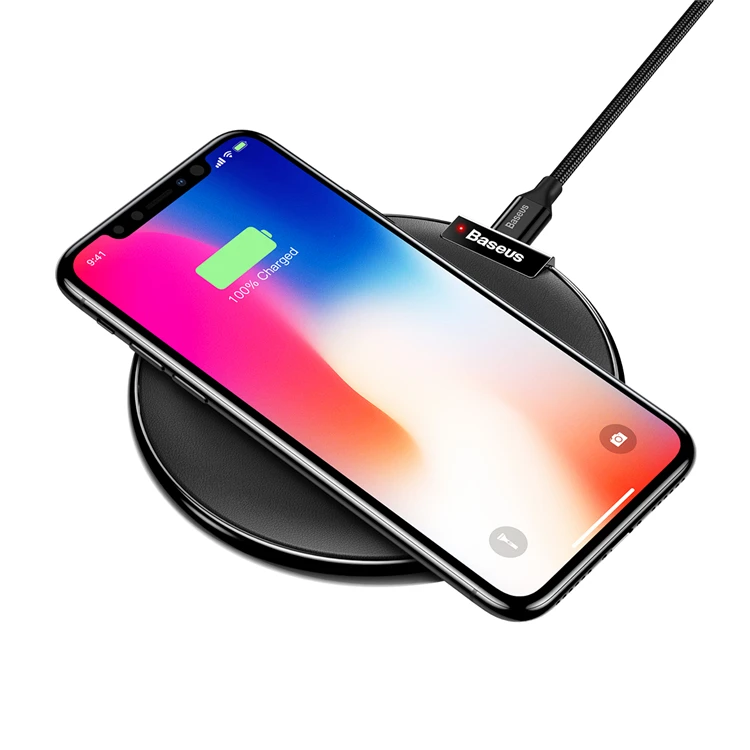 Baseus Ultra Thin Wireless Charger Desktop Wireless Charger for Iphone X/Samsung S9, White
Baseus Ultra Thin Wireless Charger Desktop Wireless Charger for Iphone X/Samsung S9, White
