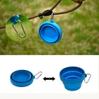 Colorful Folding Portable Cat Feeding Water Feeder Bowl Collapsible Travel Folding Dog Bowl