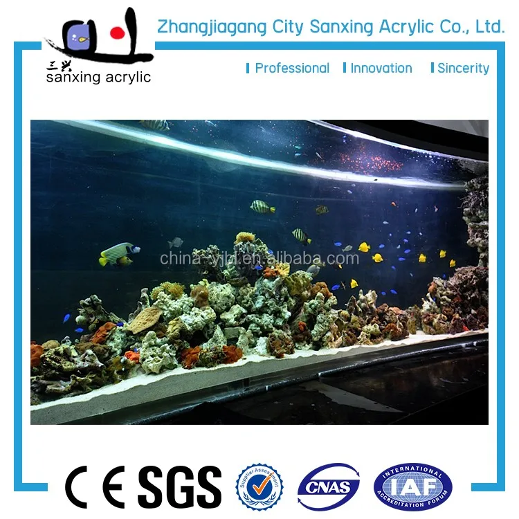 55 gallons hexagone clair acrylique aquarium de poissons afficher/rectangle transparent plexiglas d'aquarium/aquarium acrylique