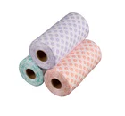 Housekeeping Top Selling Product Non-woven Fabric Lint-Free Flower Super Cleaning Cloth Roll