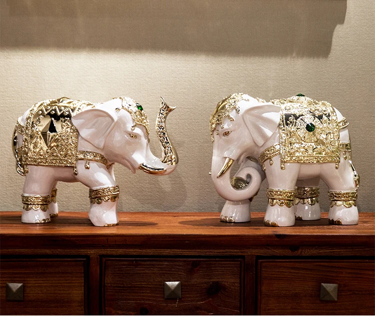 asian elephant statue resin sculpture elephant table resin