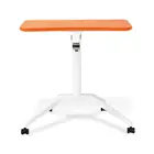 Portable standing height adjustable school computer writing desk and chair