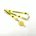 Whole sale colorful Customized ID retractable badge holder lanyards