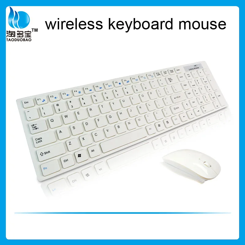 Hot sale 2.4g usb wireless keyboard and mouse for ipad with wholesale price