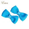 Small Turquoise Pigtail Ribbon Hair Bows