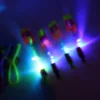 Amazing LED Light Arrow Rocket Helicopter Rotating Flying Toys Party Fun Kids Outdoor Flashing Toy Fly Arrow