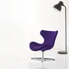 Fancy design leisure swivel chair living room furniture with aluminium feet