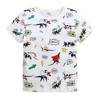 

Cartoon Dinosaur T Shirt Boys 2018 Summer Children's Clothing Toddler Cotton Tops Tee baby Boy Kids T-shirt 1-6Y
