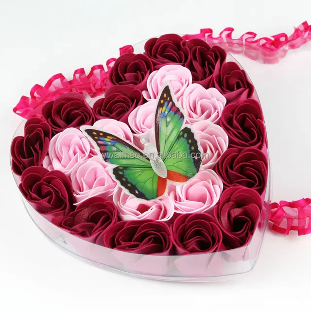 valentines day gift for queen love soap with butterfly,carving