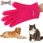 2017 Pet product wholesale Pet Grooming Glove Dog Cat Bath Brush Silicon Waterproof