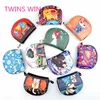 Trade Assurance Customized printing OEM cheap ladies cartoon design half round pu leather coin pouch 670