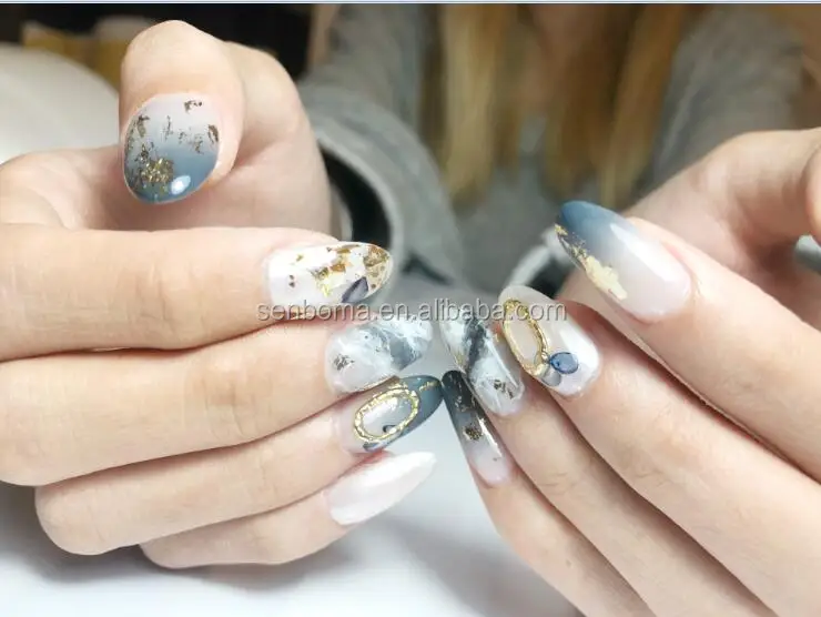 fashion false nails marble fake nails artificial finger nails