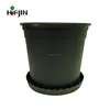 Color Customized round plants desktop plastic flowerpot with tray