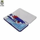 7 Pcs Plastic Divider Compasses Set; Fashionable Blue Color Comasses Set
