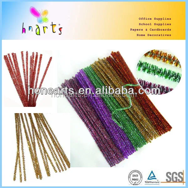 glitter pipe cleaners