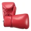 Custom logo pu leather Muay Thai Kick Black Boxing Gloves for adult training
