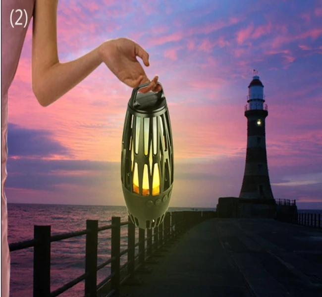 2018 Newest Waterproof Fire Wireless Speaker 5W LED Flame Fire Speaker with Stereo Sound and Strong Bass speaker - ANKUX.COM