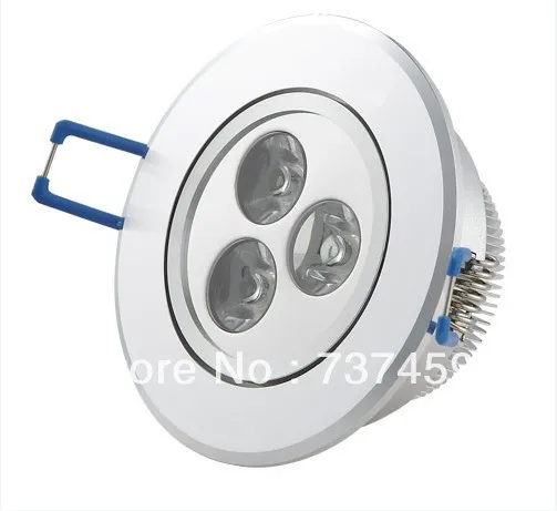 CE&ROHS Dimmable 9W 3x3W 85~265V Led Recessed Downlights Cool/Warm White Energy Saving Led down light ceiling free shipping
