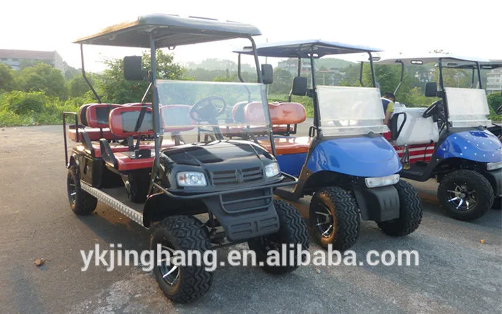 Chinese CE certification 6 seat off road gas golf cart for sale
