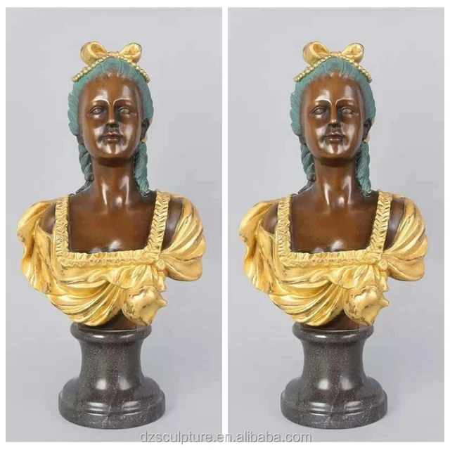 morder design roman greek famous female bronze bust statue