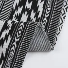 Ship ready textiles yarn dyed stretch warp jacquard fabric stock lot