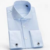 Branded men 100% egyptian cotton French double cuffs shirts