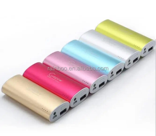 Promotional 5600mah Portable Metal Oval Shape Power Bank for all Phone