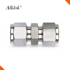 1/4",3/8" 1/2" 6mm 8mm 10mm 12mm straight union ss316 compression fittings